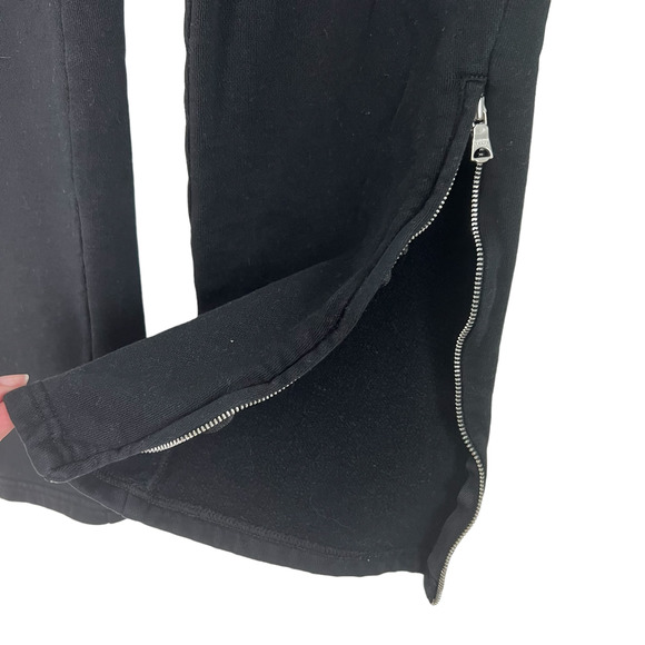 Sandro Ankle Zip Pull On Pants Black Cotton Jogger Pockets Sweatpant Size XL - Picture 7 of 15